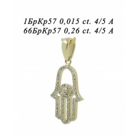 Подвеска из желтого золота с бриллиантами 075162_00806